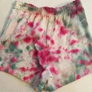 NWOT hand Tie dye Soffe Shorts girl M